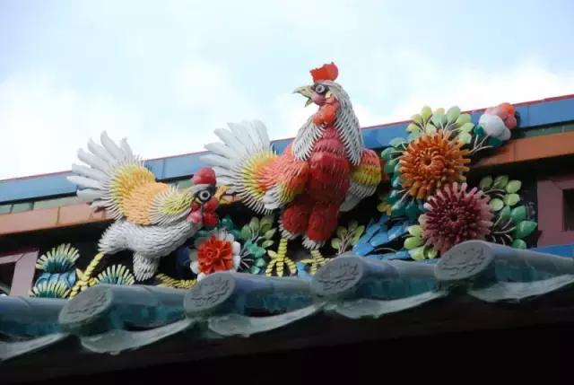 潮州嵌瓷，屋頂生花