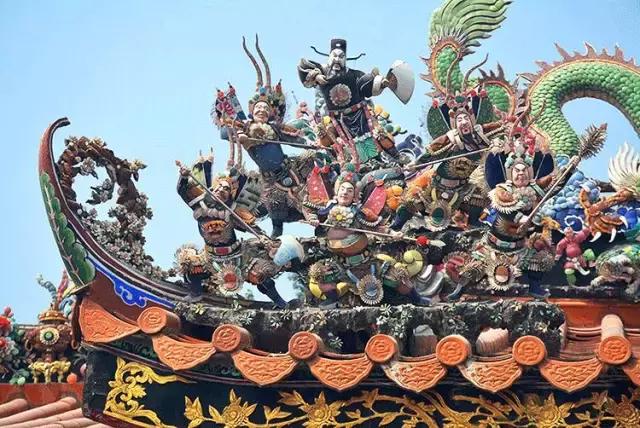 潮州嵌瓷，屋頂生花
